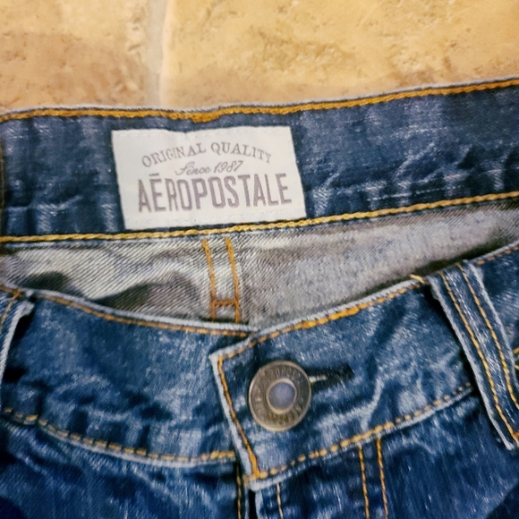 Aeropostale Benton Bootcut Mens Jeans Distressed - Picture 2 of 7